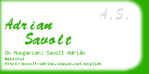 adrian savolt business card